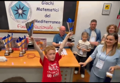 Orgoglio della 3A di Tesero: Elliot Ball 4° classificato ai Giochi Matematici del Mediterraneo